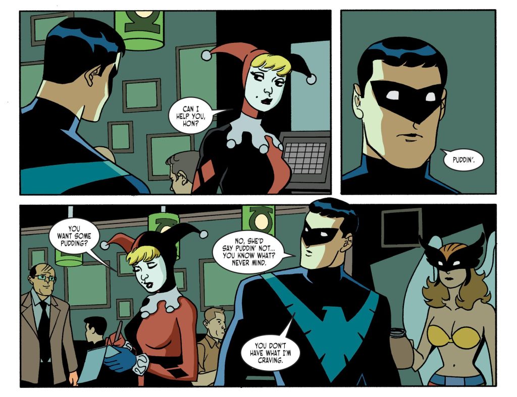 harley quinn y Nightwing comic