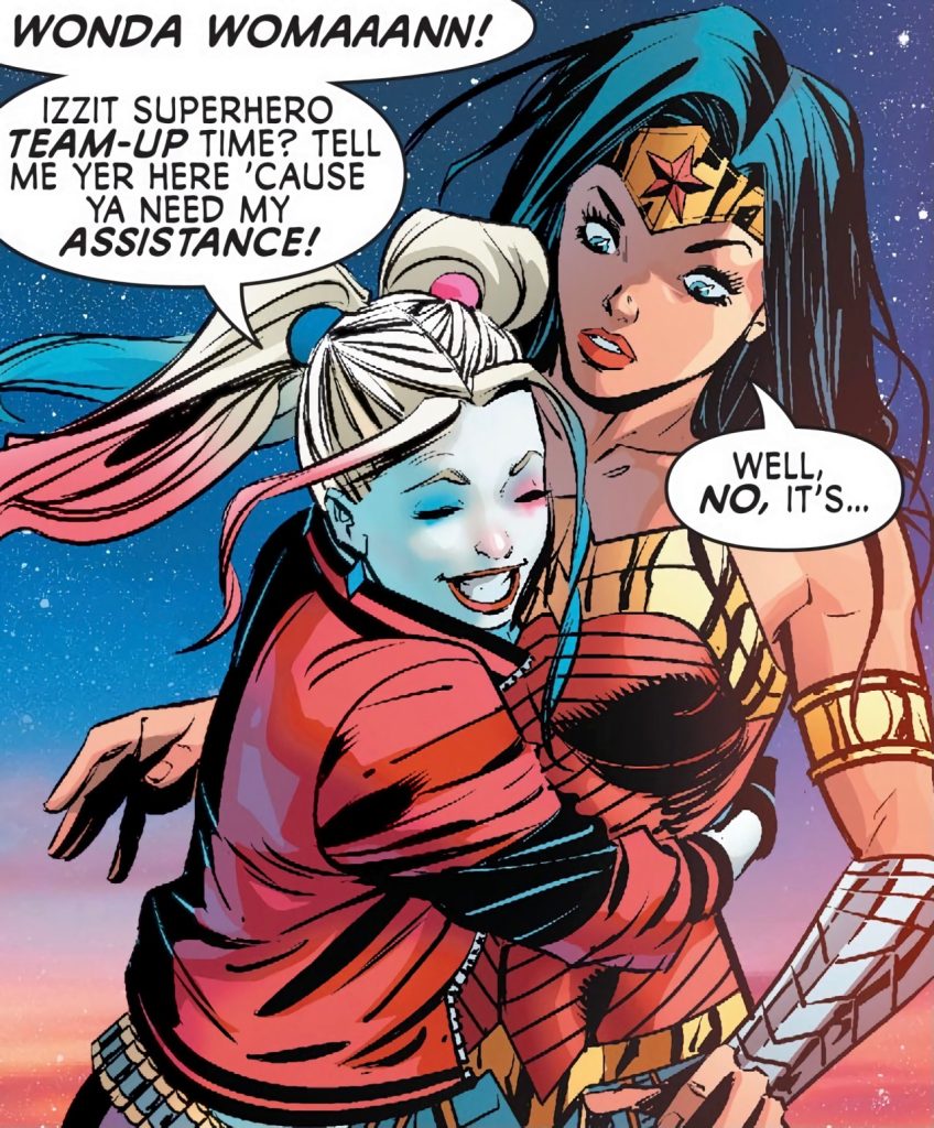 harley quinn y Wonder Woman amor