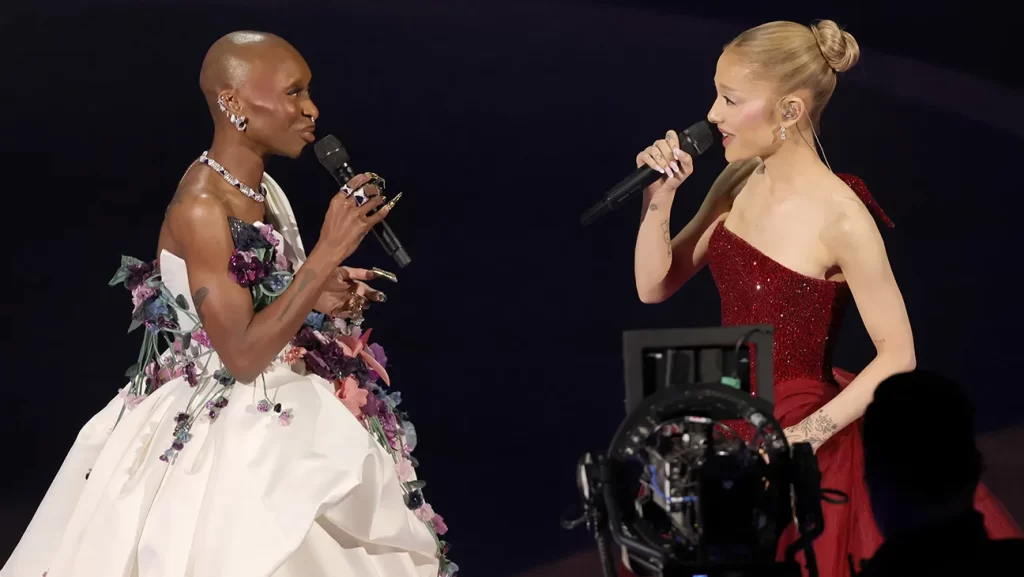 Ariana grande y cynthia erivo oscars 2025